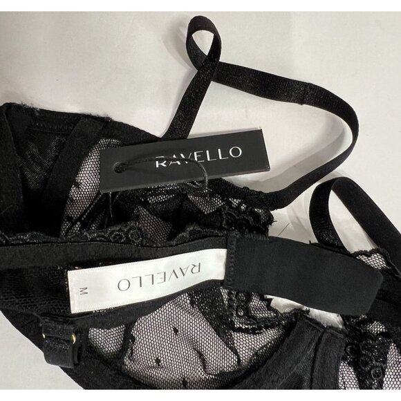 Ravello Sheer Lace Underwire Bra in Black - Picture 4 of 4